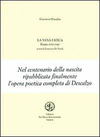 La vana fatica - Giovanni Descalzo - copertina