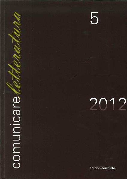 Comunicare letteratura. Vol. 5 - copertina