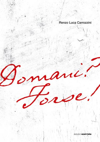 Domani? Forse! Analisi di un'ingiustizia - Renzo Luca Carrozzini - copertina