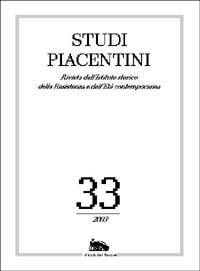 Studi piacentini. Vol. 33 - copertina