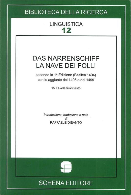 Das Narrenschiff. La nave dei folli - Sebastian Brant - copertina