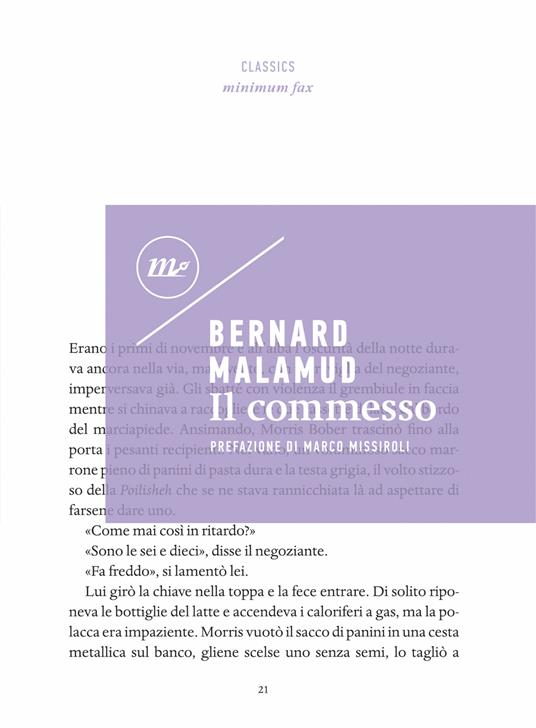 Il commesso - Bernard Malamud,Giancarlo Buzzi - ebook