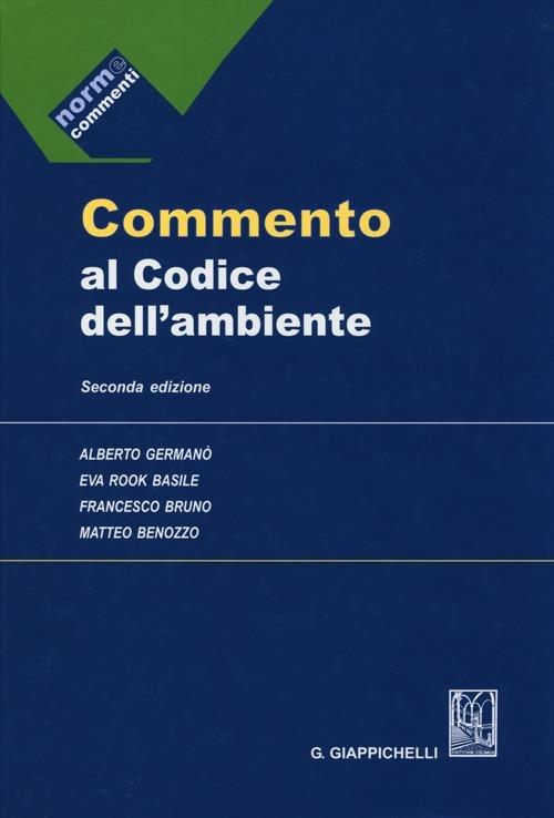Commento al Codice dell'ambiente - copertina