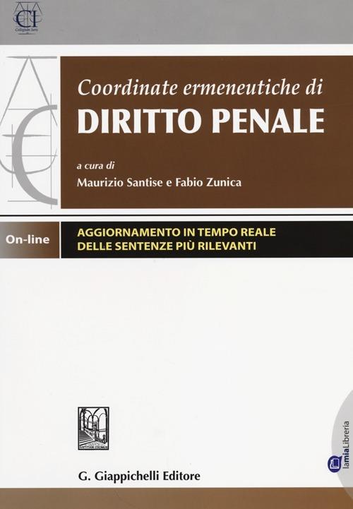 Coordinate ermeneutiche di diritto penale. Con aggiornamento online - copertina