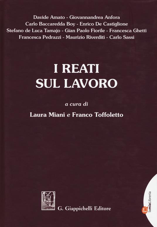 I reati sul lavoro - copertina