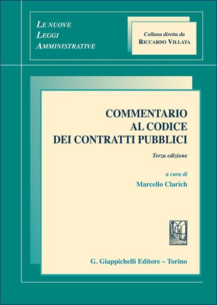 Commentario al codice dei contratti pubblici - copertina