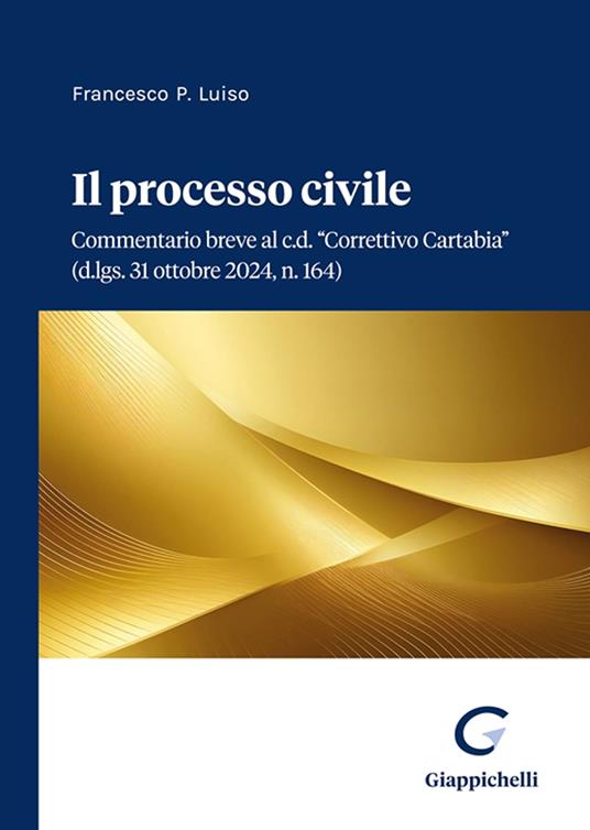 Il processo civile - Francesco Paolo Luiso - copertina