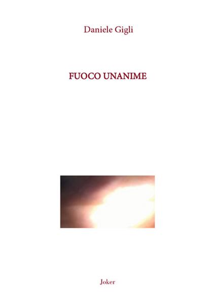 Fuoco unanime - Daniele Gigli - copertina