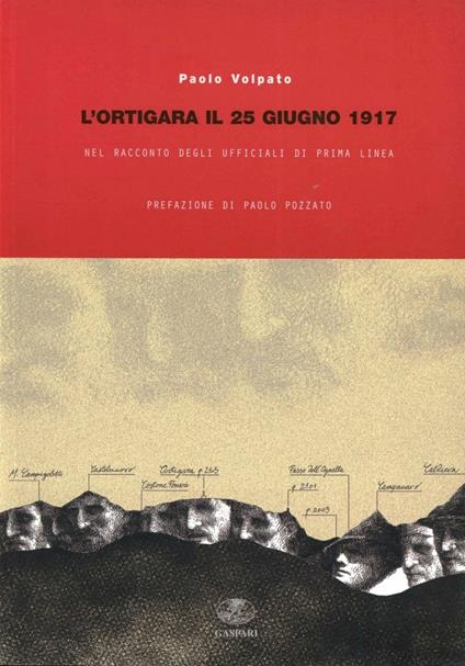 L'ortigara il 25 giugno 1917 nel racconto degli ufficiali di prima linea. Ediz. illustrata - Paolo Volpato - copertina