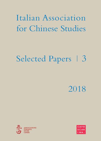 Selected papers. Italian association for chinese studies. Vol. 3 - copertina