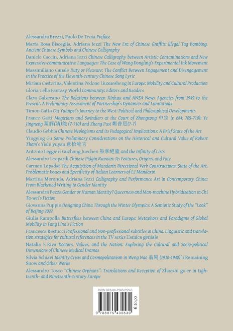 Selected papers. Italian association for chinese studies. Vol. 5 - 2