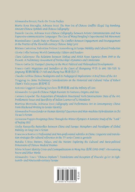 Selected papers. Italian association for chinese studies. Vol. 5 - 2