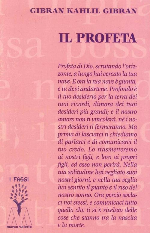 Il profeta - Kahlil Gibran - copertina