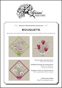 Bouquets. Cross stitch blackwork design. Ediz. italiana, inglese e francese - Valentina Sardu - copertina