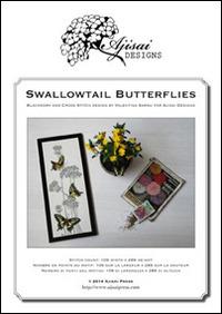 Swallowtail butterflies. Cross stitch and blackwork design - Valentina Sardu - copertina