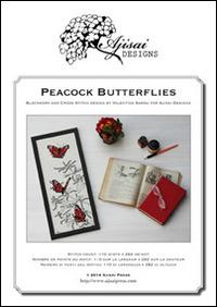 Peacock butterflies. Cross stitch and blackwork design - Valentina Sardu - copertina
