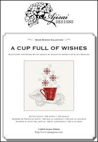 Cup full of wishes. Cross stitich and blackwork design (A) - Valentina Sardu - copertina