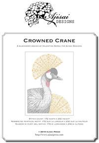 Crowned crane. Blackwork design - Valentina Sardu - copertina