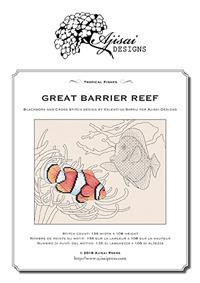 Great Barrier Reef. Blackwork and Cross Stitch Design by Valentina Sardu for Aljisai Designs - Valentina Sardu - copertina