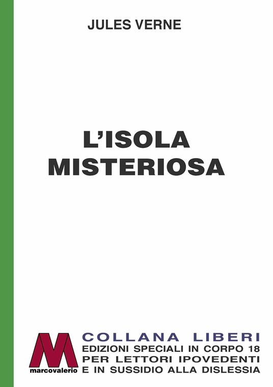 L'isola misteriosa. Ediz. per ipovedenti - Jules Verne - copertina