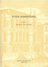 Studi marenziani - copertina