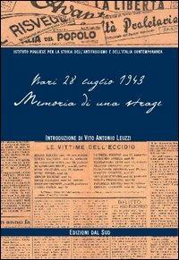 Memoria di una strage. Bari 28 luglio 1943 - copertina