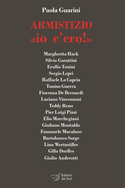 Armistizio «io c'ero!» - Paola Guarini - copertina