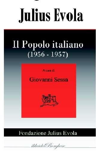 Il popolo italiano (1956-1957) - Julius Evola - copertina