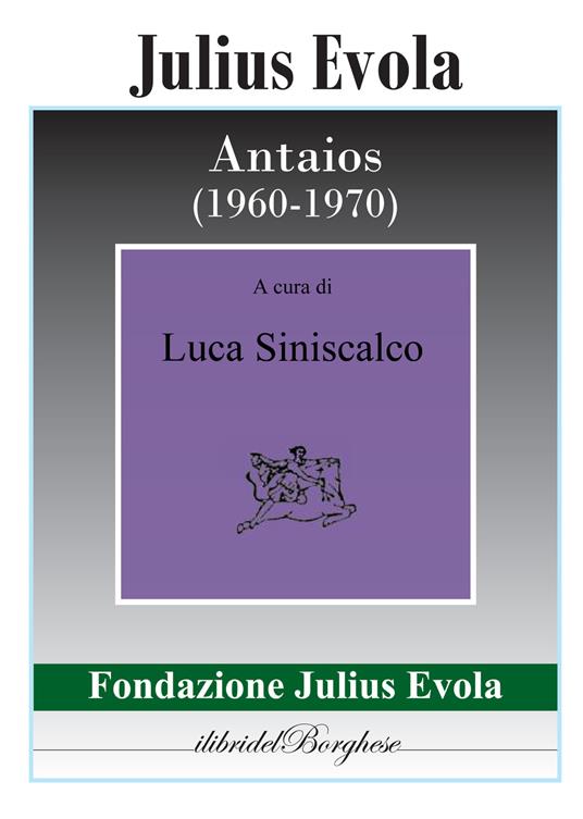 Antaios (1960-1970) - Julius Evola - copertina
