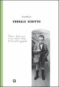 Verbale scritto - Bruno Munari - copertina