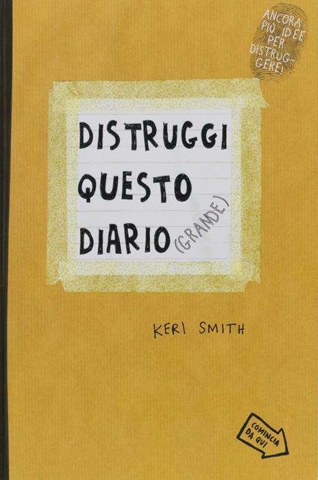 Distruggi questo diario (grande) - Keri Smith - copertina