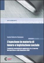L' ispezione in materia di lavoro e legislazione sociale