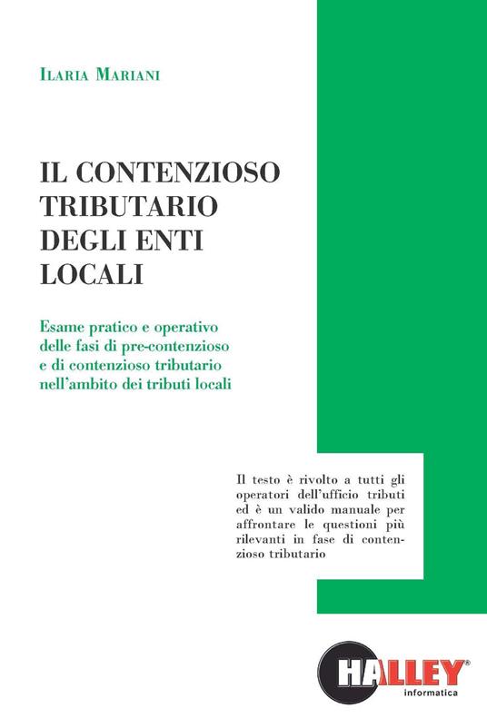 Il contenzioso tributario degli enti locali - Ilaria Mariani - copertina