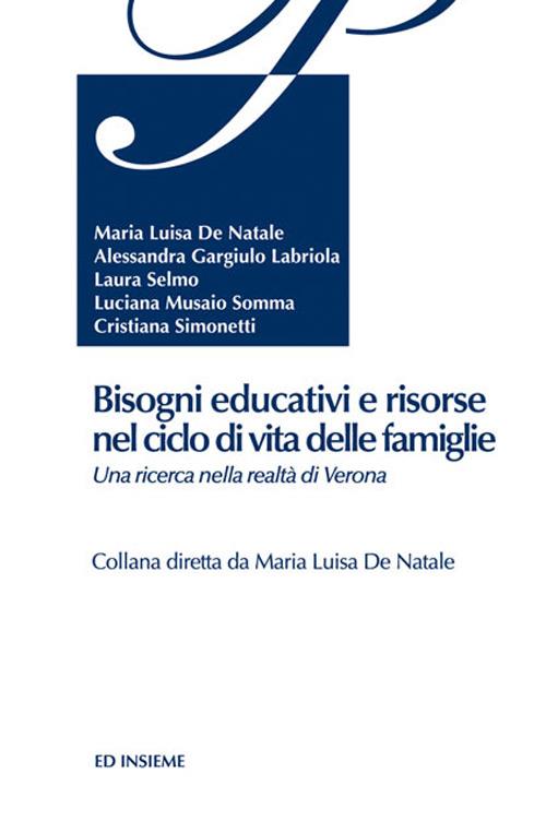 Bisogni educativi e risorse nel ciclo di vita delle famiglie - copertina