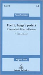 Forze, leggi e poteri. I sistemi dei diritti dell'uomo