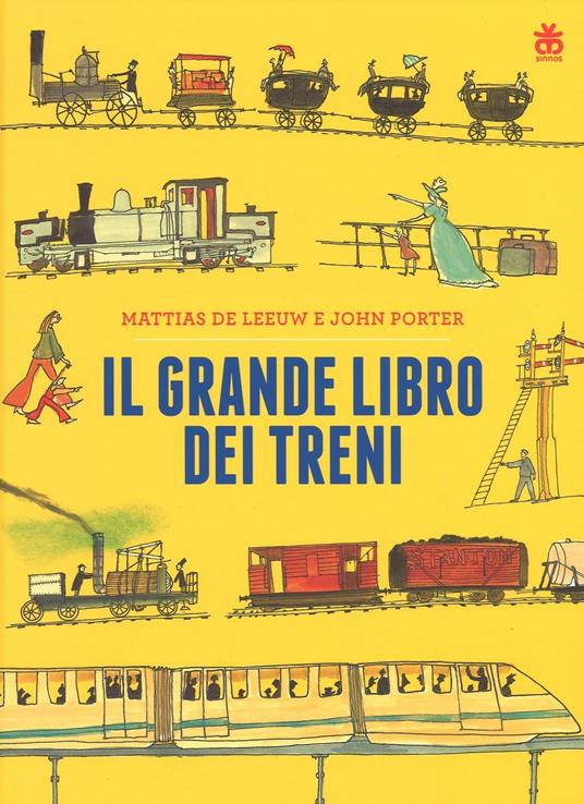 Il grande libro dei treni - Mattias De Leeuw,John Porter - copertina