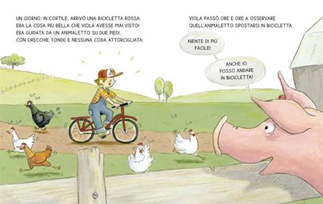 La maialina, la bicicletta e la luna. Ediz. a colori - Pierrette Dubé - 3