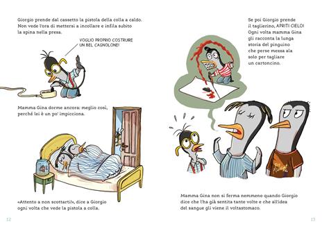 Giorgio super pinguino costruisce Aldo, cane cartonato - Sabine Lemire - 3