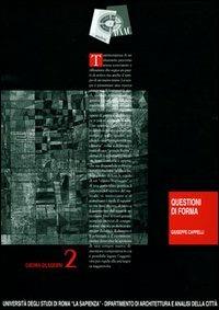 Questioni di forma - Giuseppe Cappelli - copertina