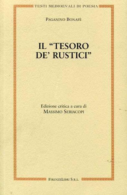 Il «tesoro de' rustici» - Paganino Bonafè - copertina