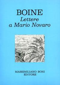 Lettere a Mario Novaro - Giovanni Boine - copertina