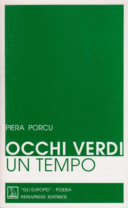 Occhi verdi un tempo - Piera Porcu - copertina