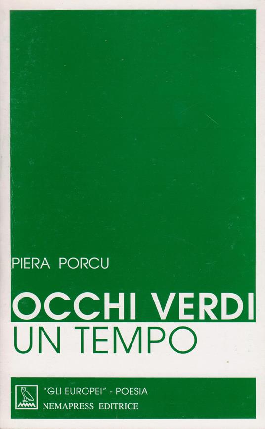 Occhi verdi un tempo - Piera Porcu - copertina