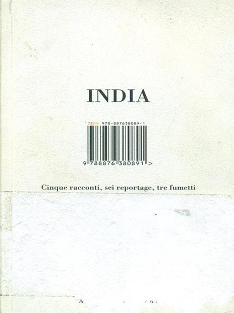 India. Cinque racconti, sei reportage, tre fumetti - copertina