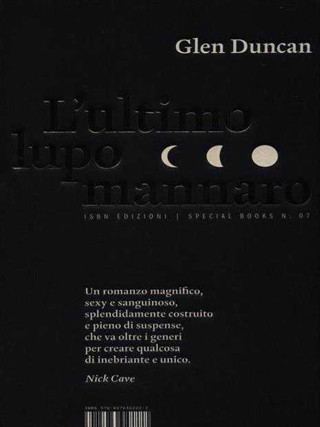 L'ultimo lupo mannaro - Glen Duncan - copertina