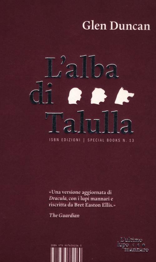L'alba di Talulla - Glen Duncan - copertina