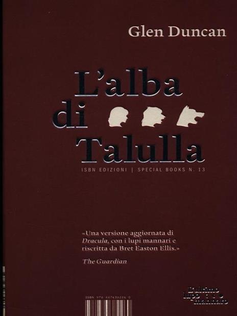 L' alba di Talulla - Glen Duncan - copertina