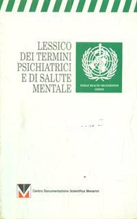 Lessico dei termini psichiatrici e di salute mentale