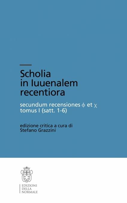 Scholia in Iuvenalem recentiora - copertina