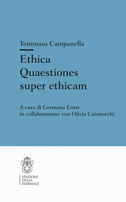 Ethica. Quaestiones super ethicam - Tommaso Campanella - copertina
